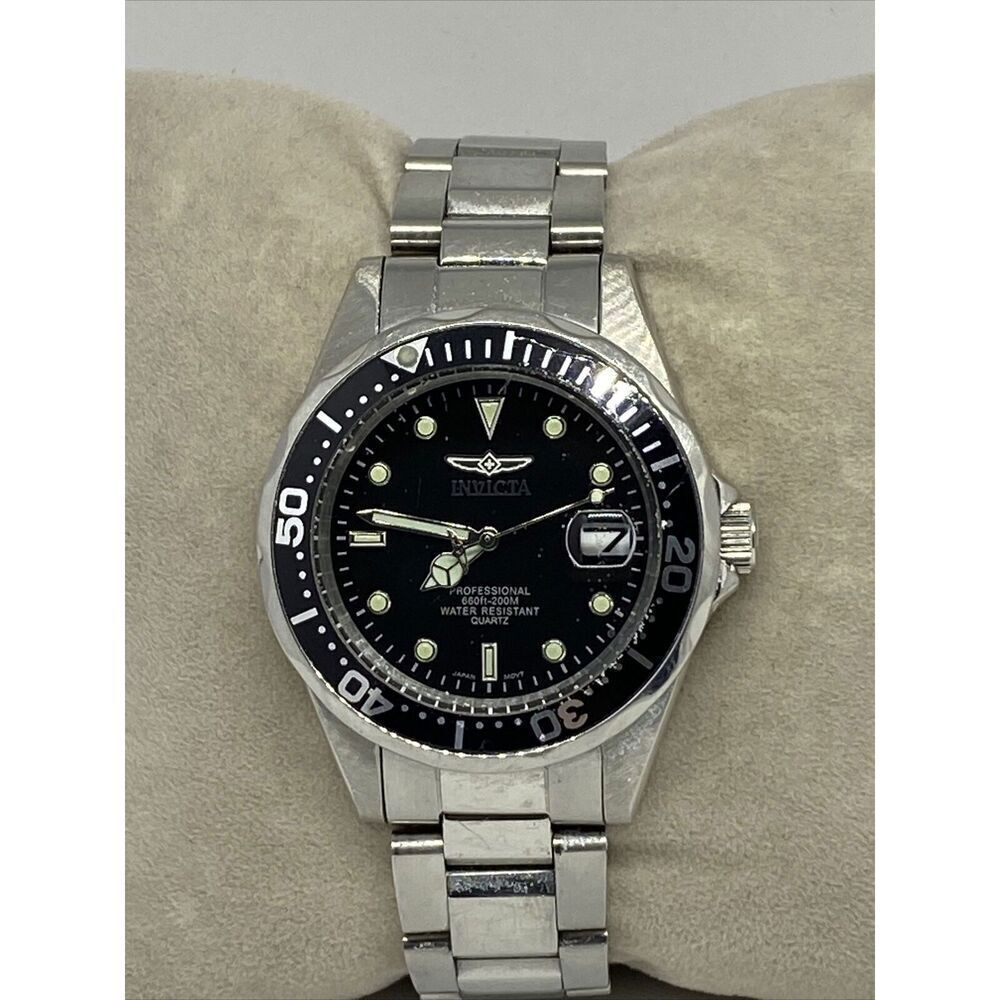 Invicta Pro Diver 8932 Men Silver Stainless Steel Analog Dial Quartz Watch RQ583